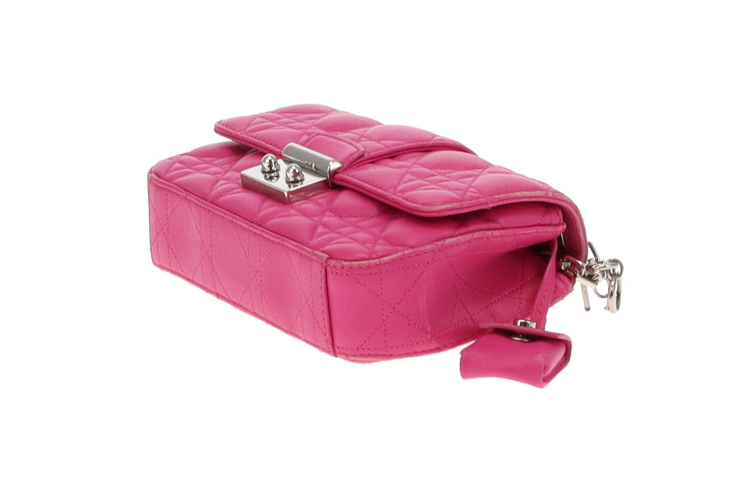 Dior Pink Cannage Leather Old Model Mini Miss Dior Flap Bag