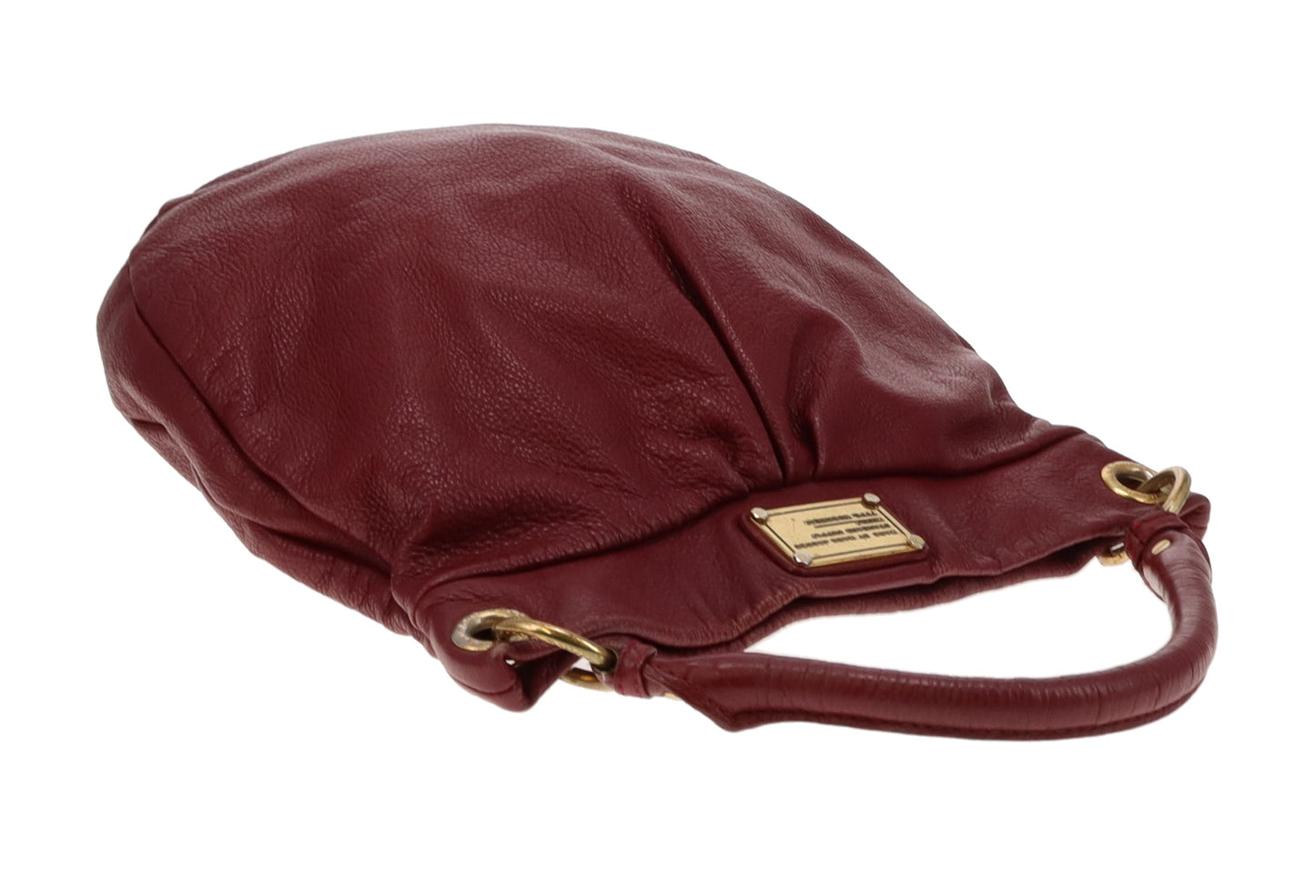 Marc Jacobs Deep Red Leather Q Hillier Hobo