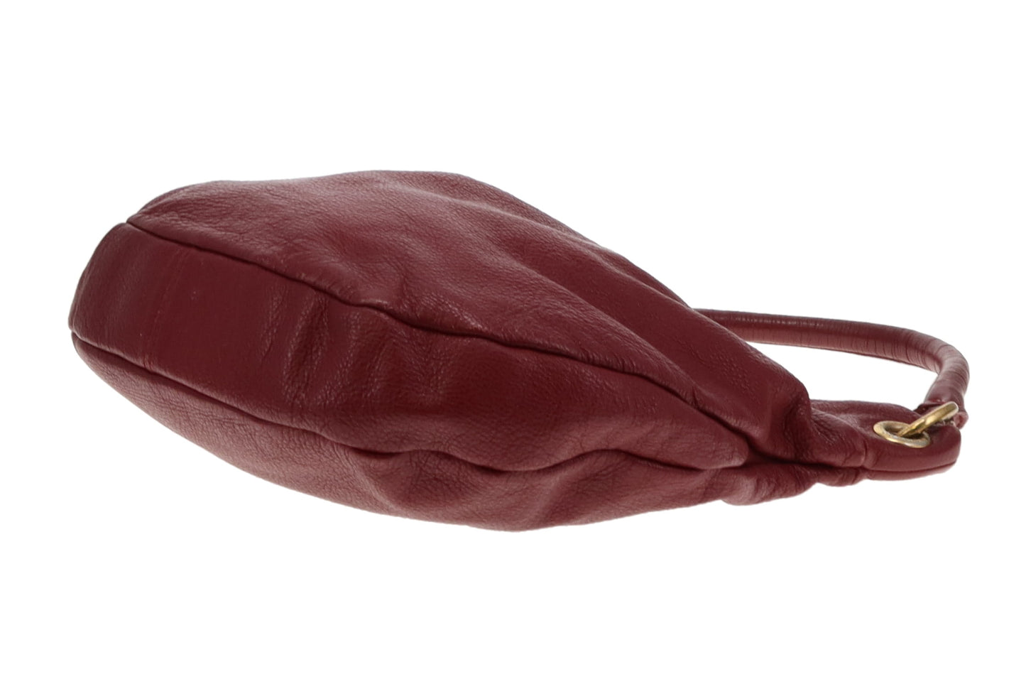 Marc Jacobs Deep Red Leather Q Hillier Hobo