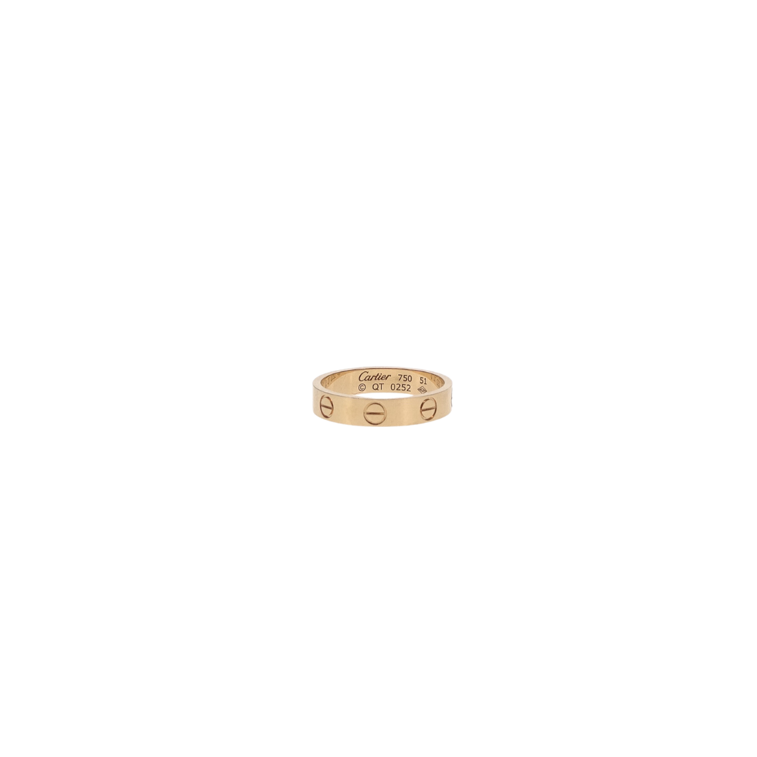 Cartier 18ct yellow gold. 3.6mm Love Ring Size 51