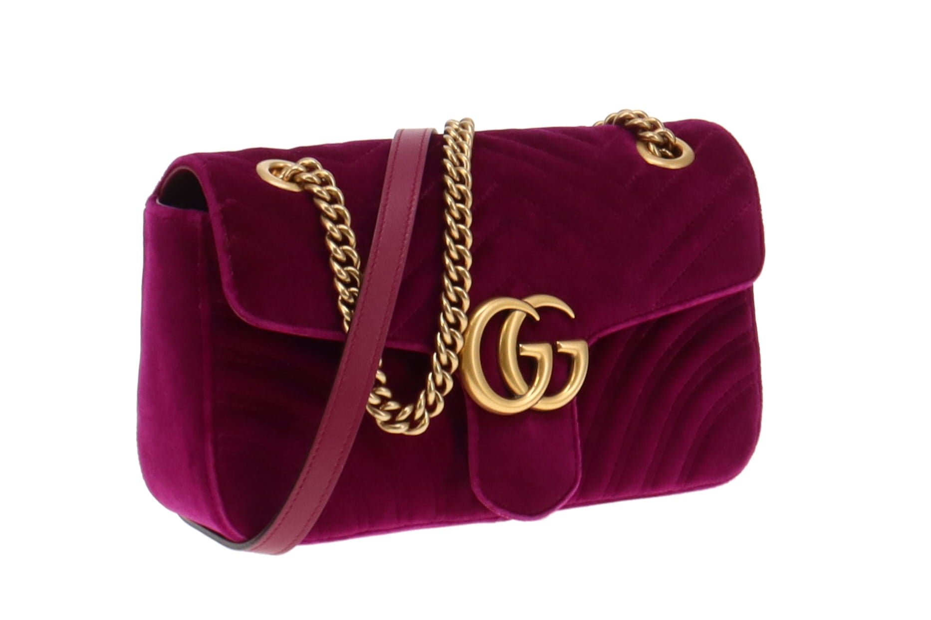 Gucci burgundy velvet discount bag