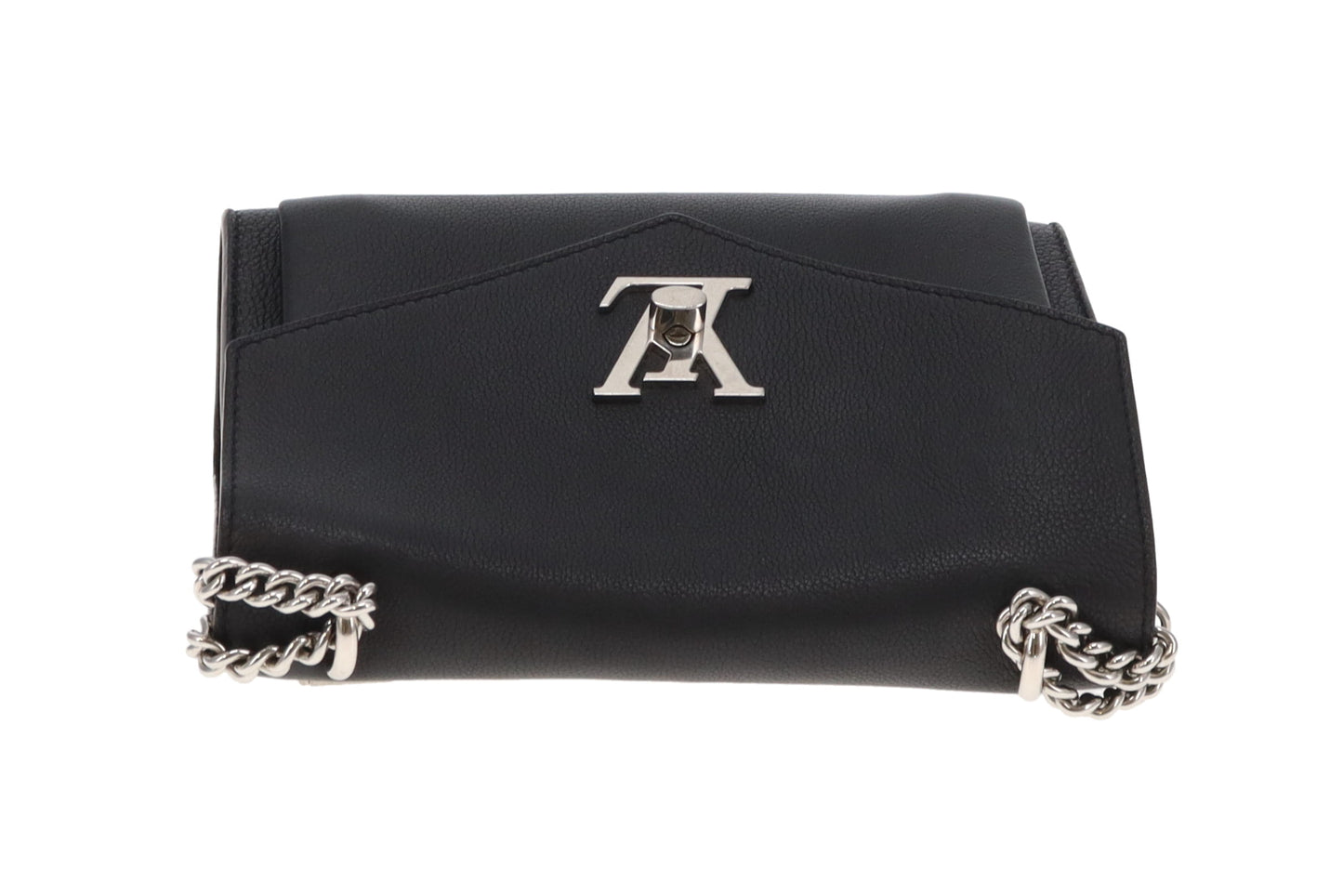 Louis Vuitton Black Calfskin Mylockme Chain Bag BE4240