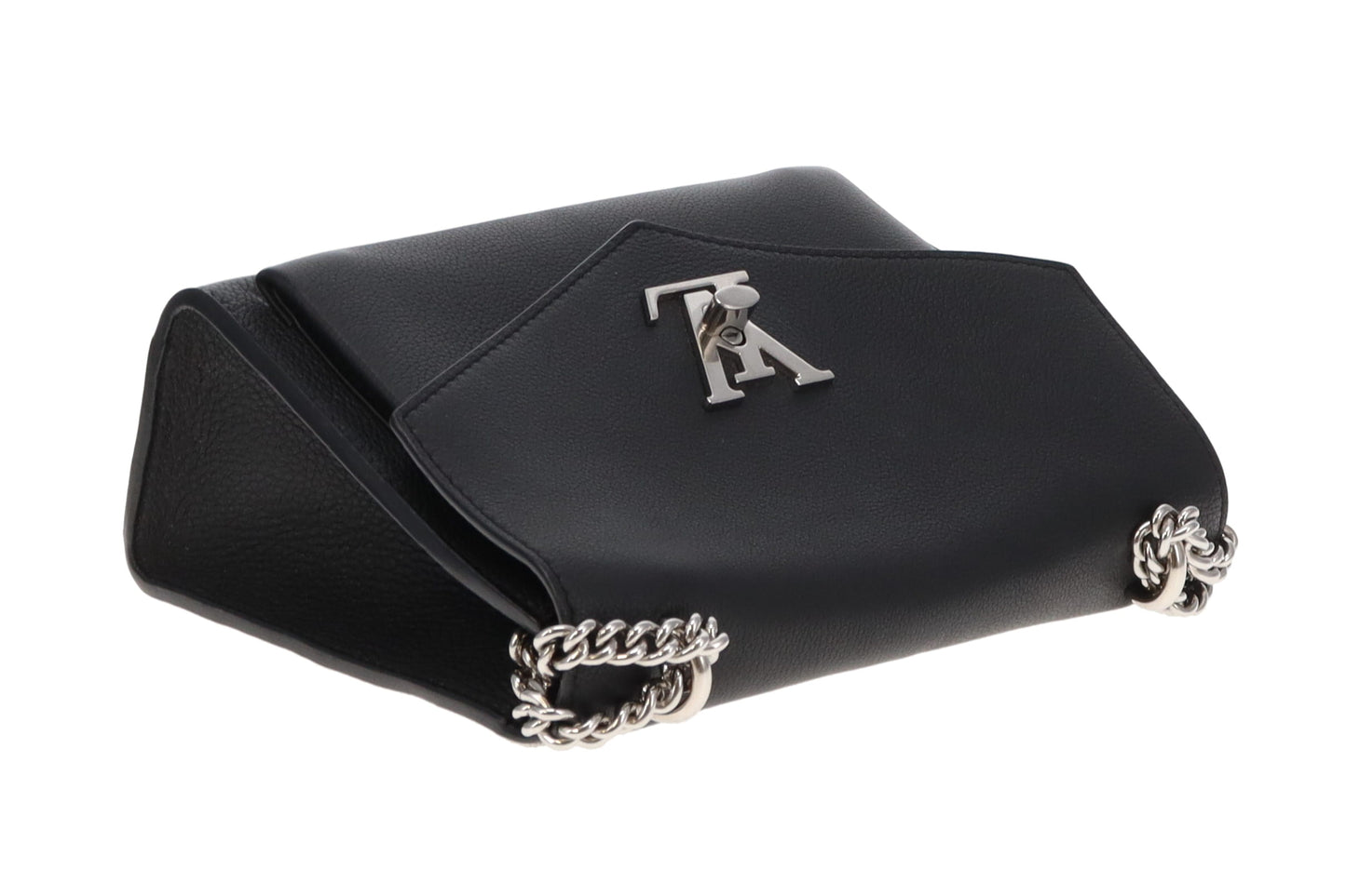 Louis Vuitton Black Calfskin Mylockme Chain Bag BE4240