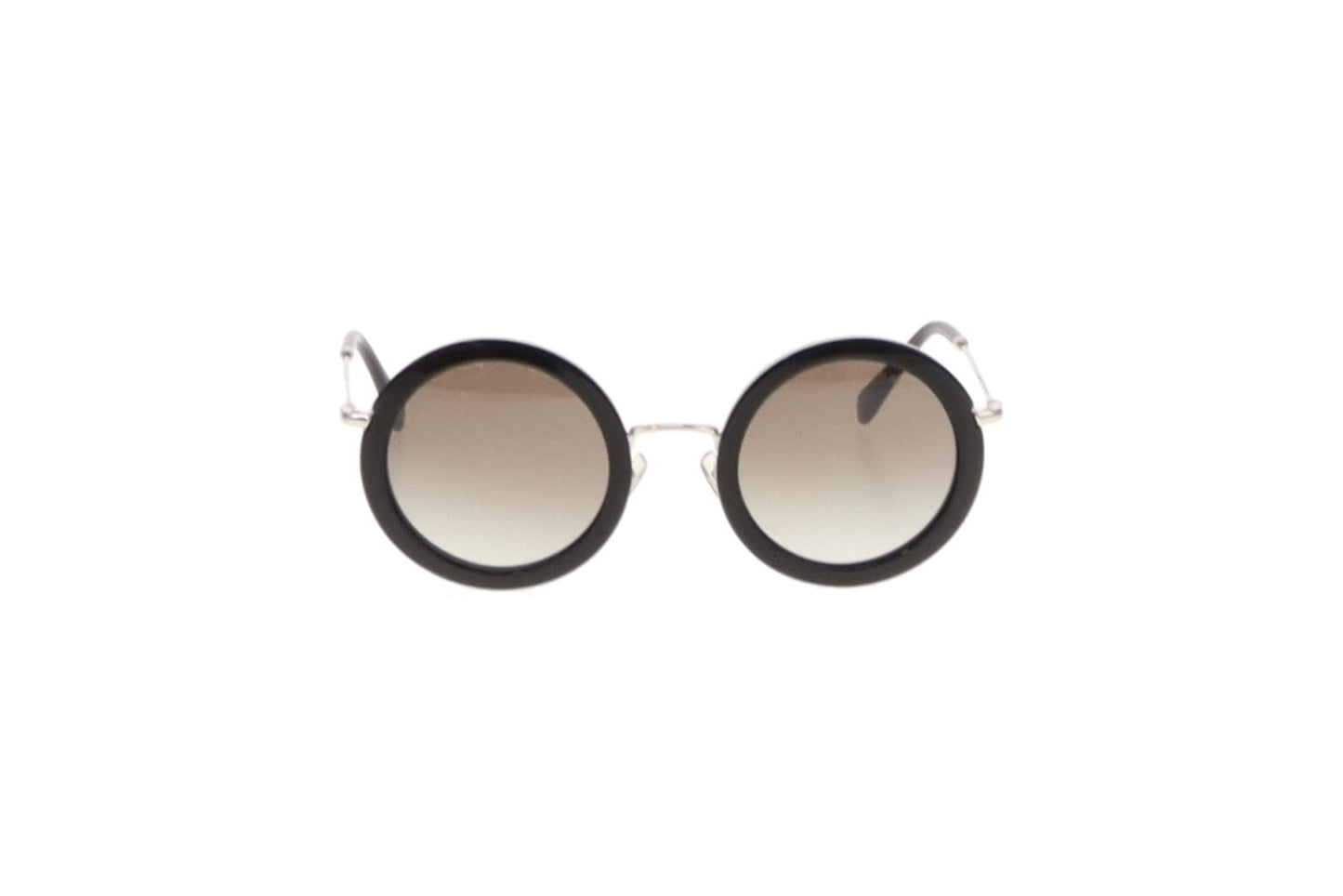 Miu Miu Black Frame Round SMU59U Sunglasses