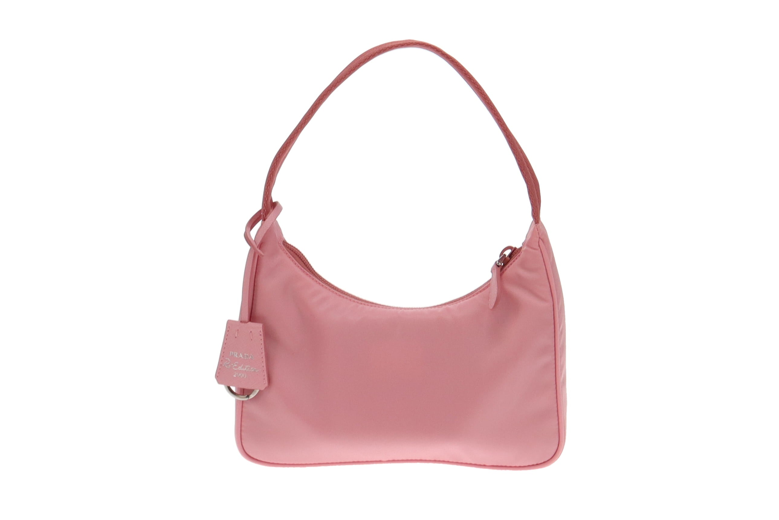 Prada nylon mini online bag pink