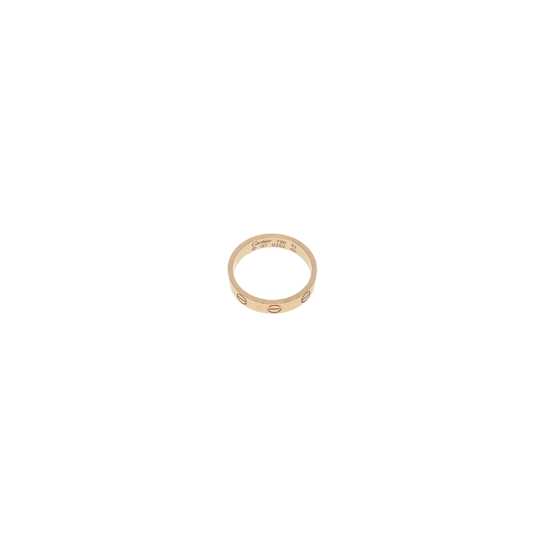 Cartier 18ct yellow gold. 3.6mm Love Ring Size 51