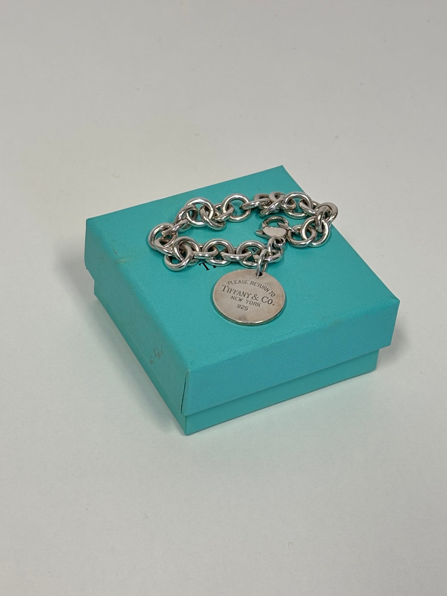 Tiffany & Co Sterling Silver Classic Disc RTT Bracelet