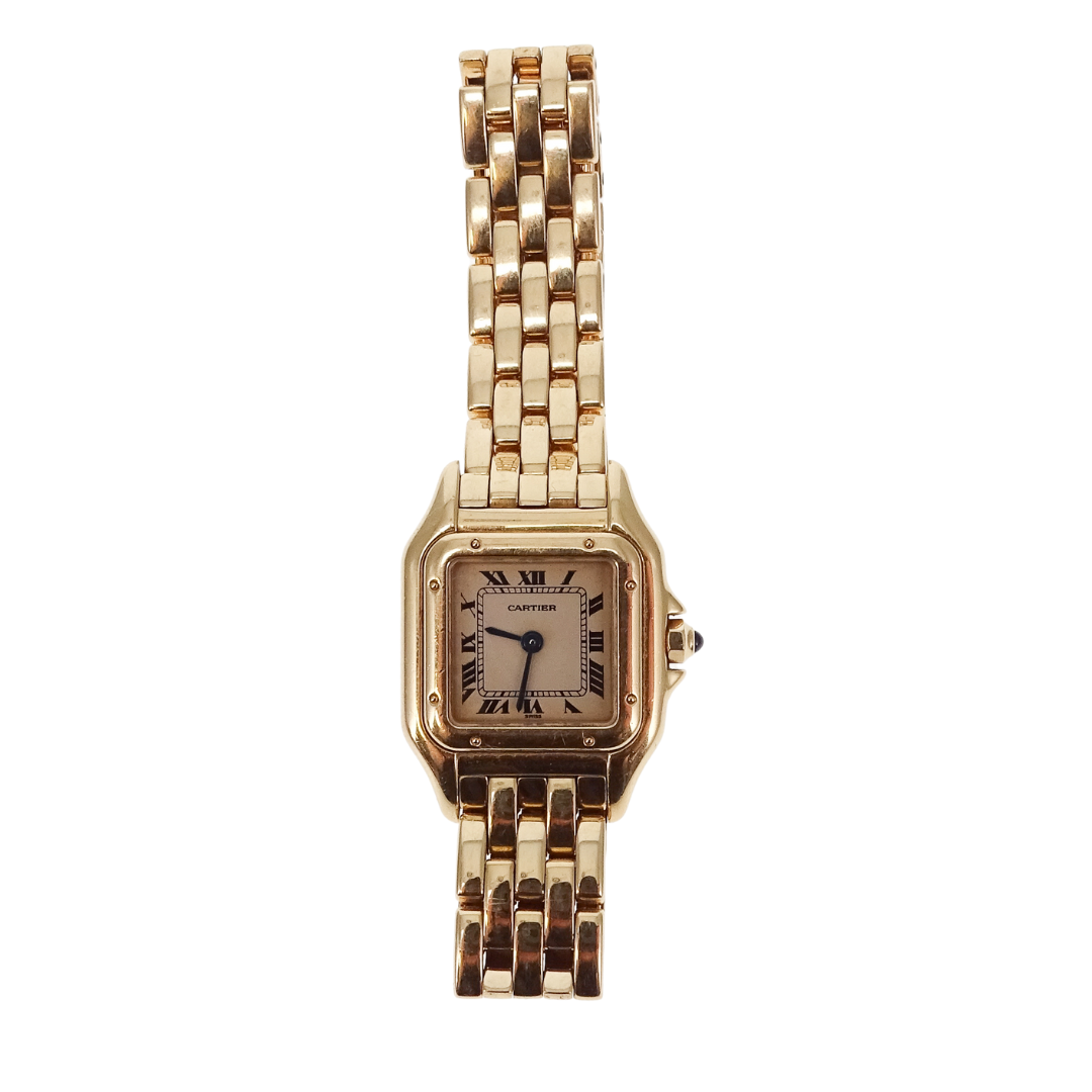 Cartier Vintage Panthere De Cartier 18K Small Modele Gold Watch 1985 Quartz