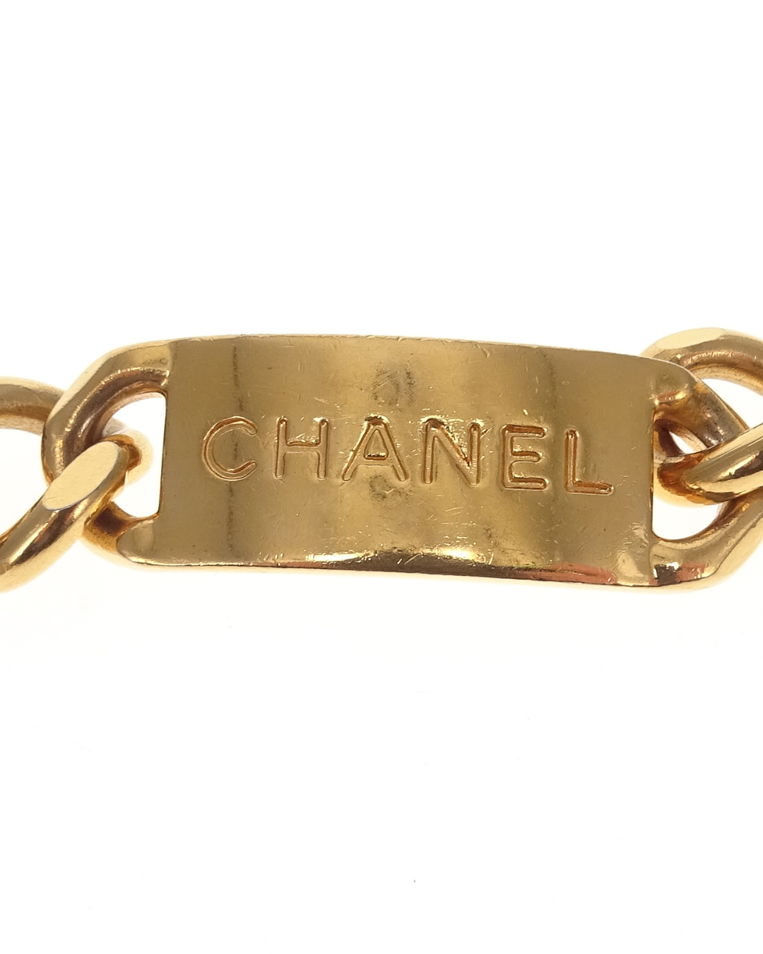 Chanel Goldtone Vintage 31 Rue Cambon Chain Medallion Belt