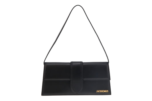 Jacquemus Black Leather Le Bambino Long Shoulder Bag