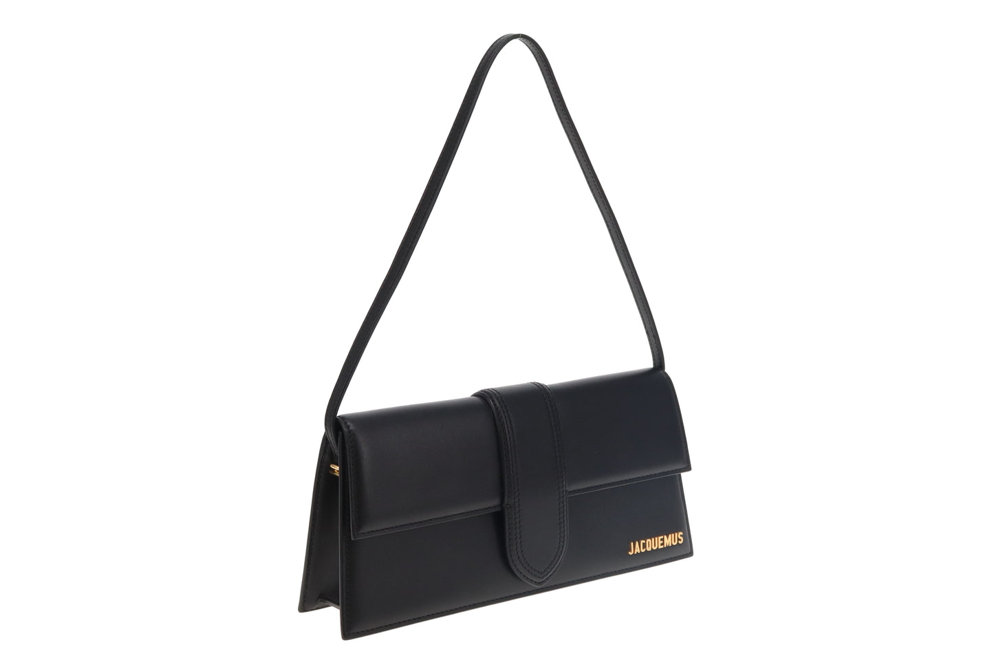 Jacquemus Black Leather Le Bambino Long Shoulder Bag