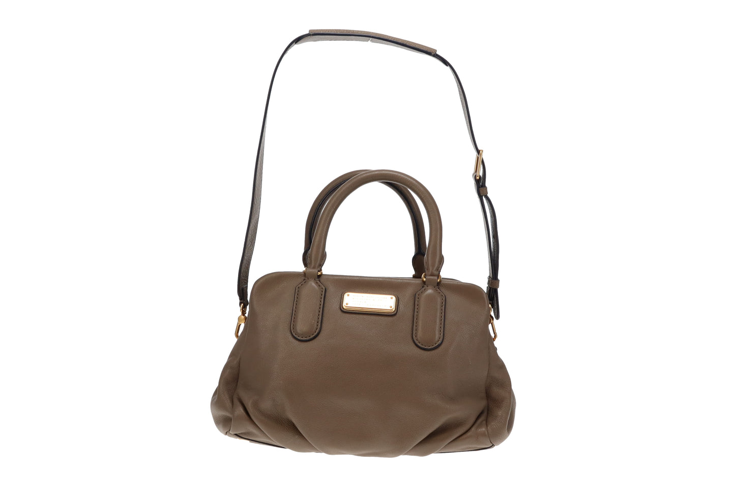 Marc Jacobs Taupe Leather New Q Baby Groovee