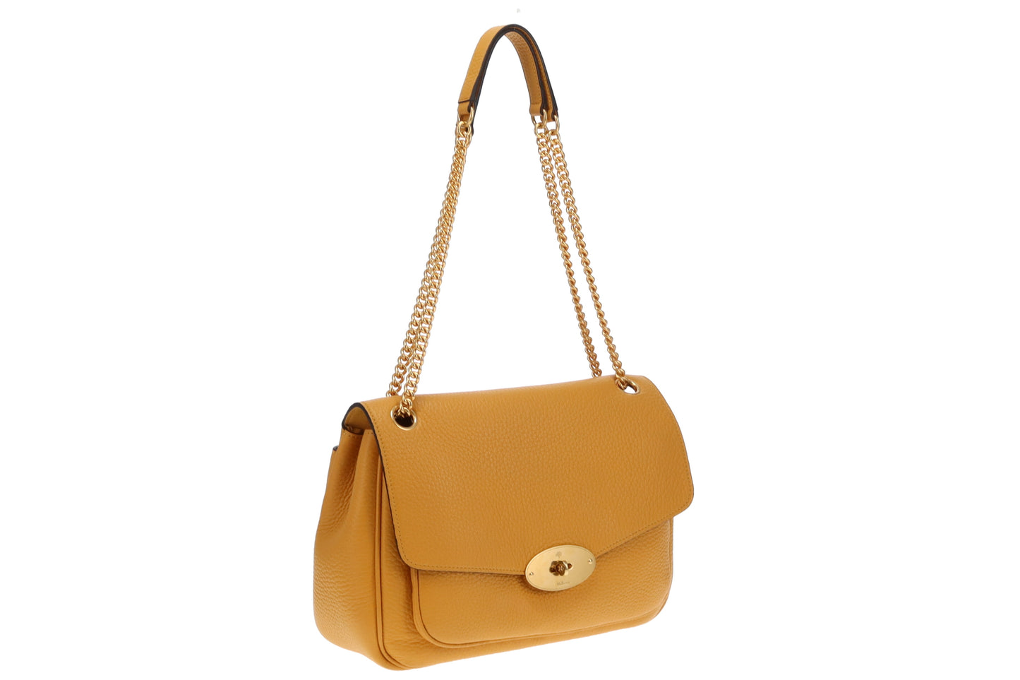 Mulberry Mustard Heavy Grain Leather Darley Shoulder Bag