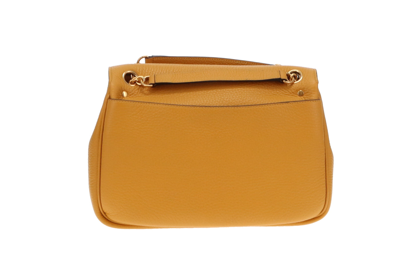 Mulberry Mustard Heavy Grain Leather Darley Shoulder Bag