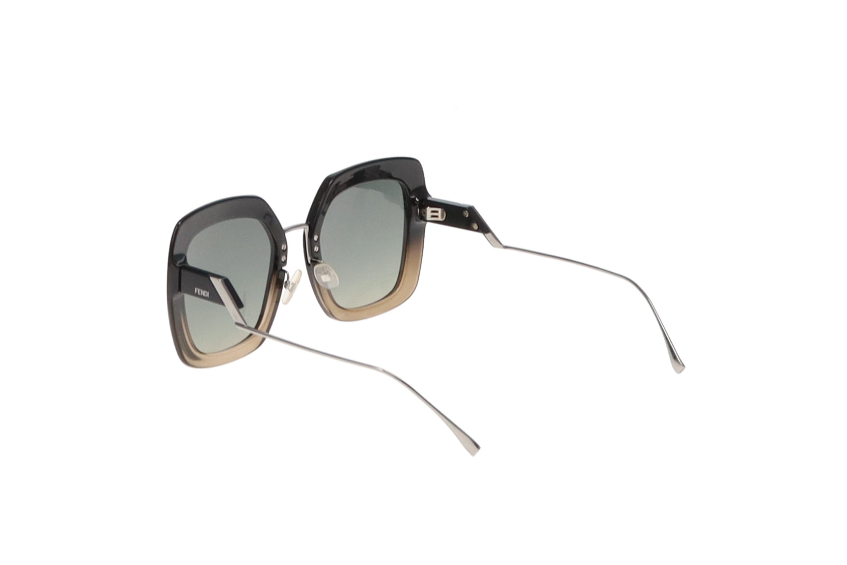 Fendi Black Grey Square Sunglasses FF0317 S