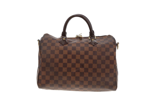 Louis Vuitton Damier Ebene Canvas Speedy 30 Bandouliere CT1165