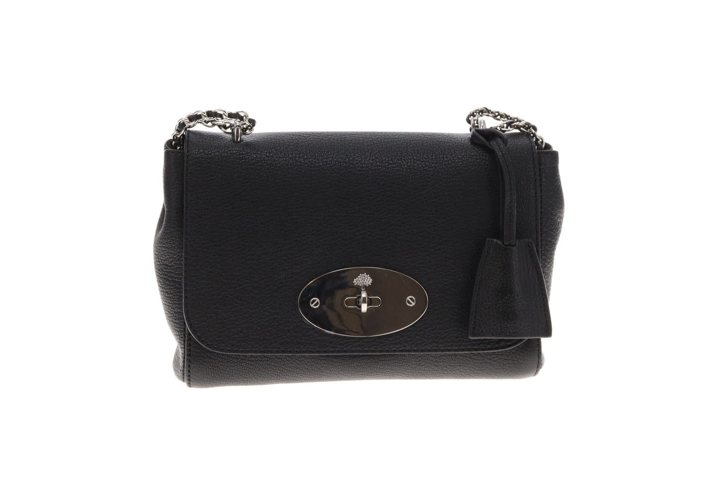 Mulberry Regular Lily In Black Glossy Goat