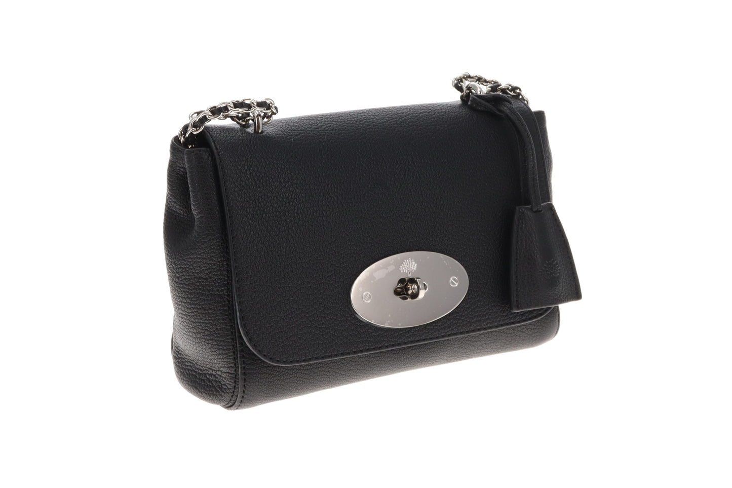 Mulberry Regular Lily In Black Glossy Goat