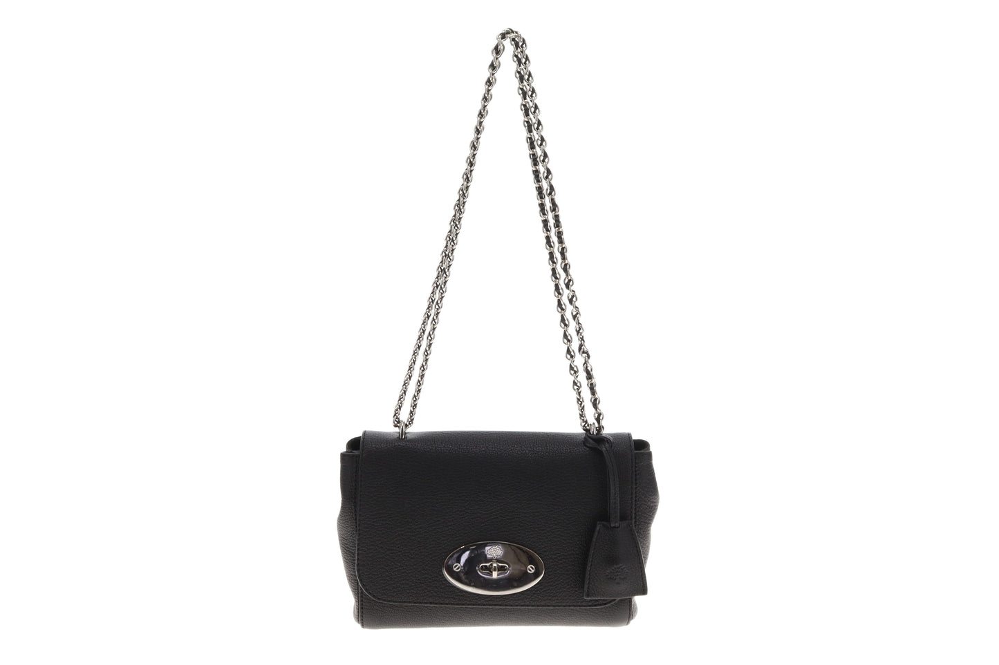 Mulberry Regular Lily In Black Glossy Goat