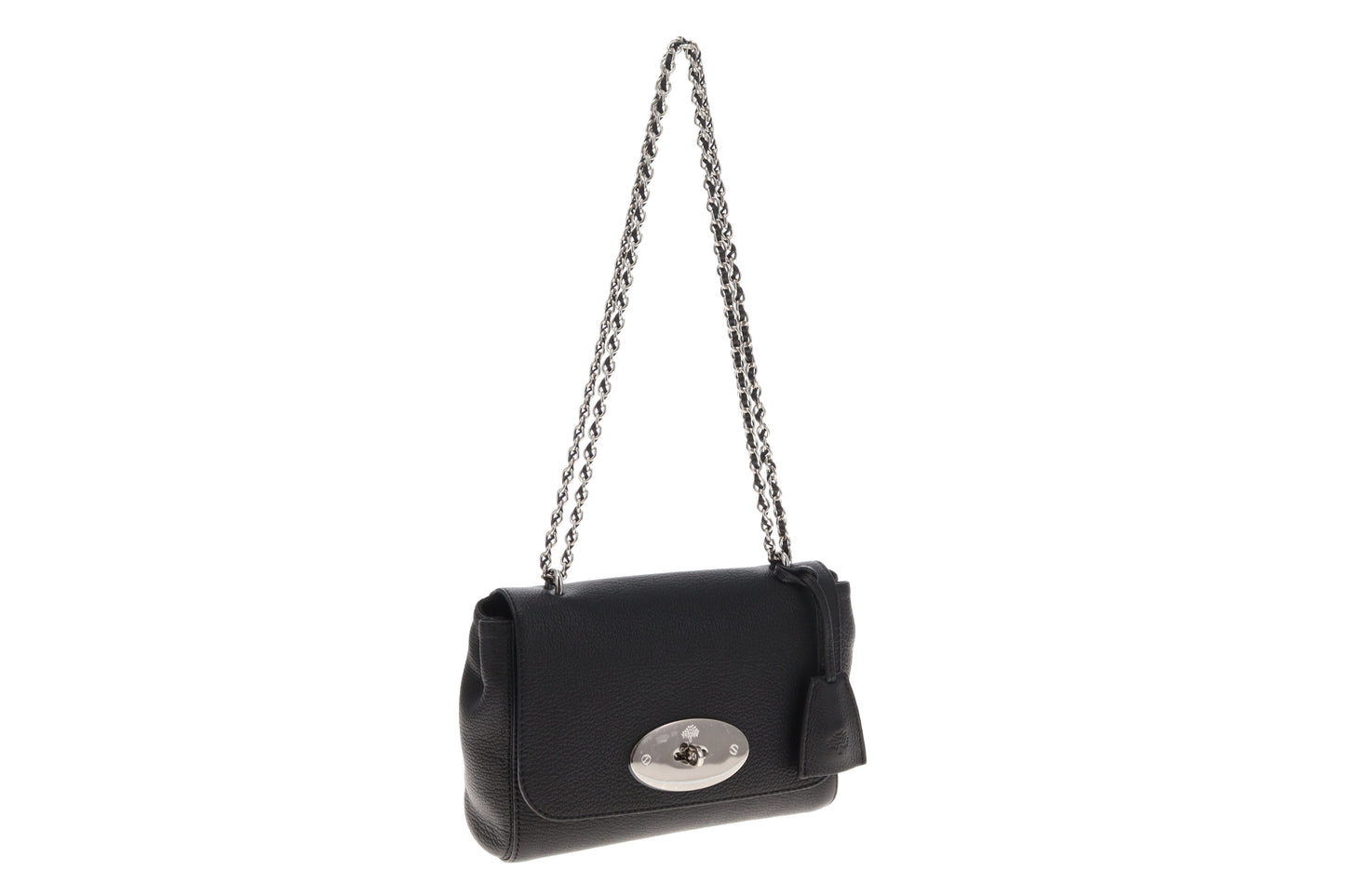 Mulberry Regular Lily In Black Glossy Goat