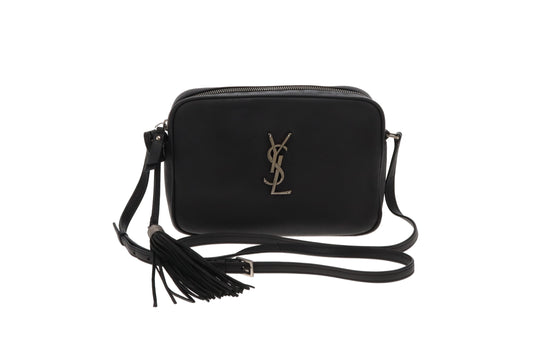 Saint Laurent Lou Camera Bag Black Smooth Leather