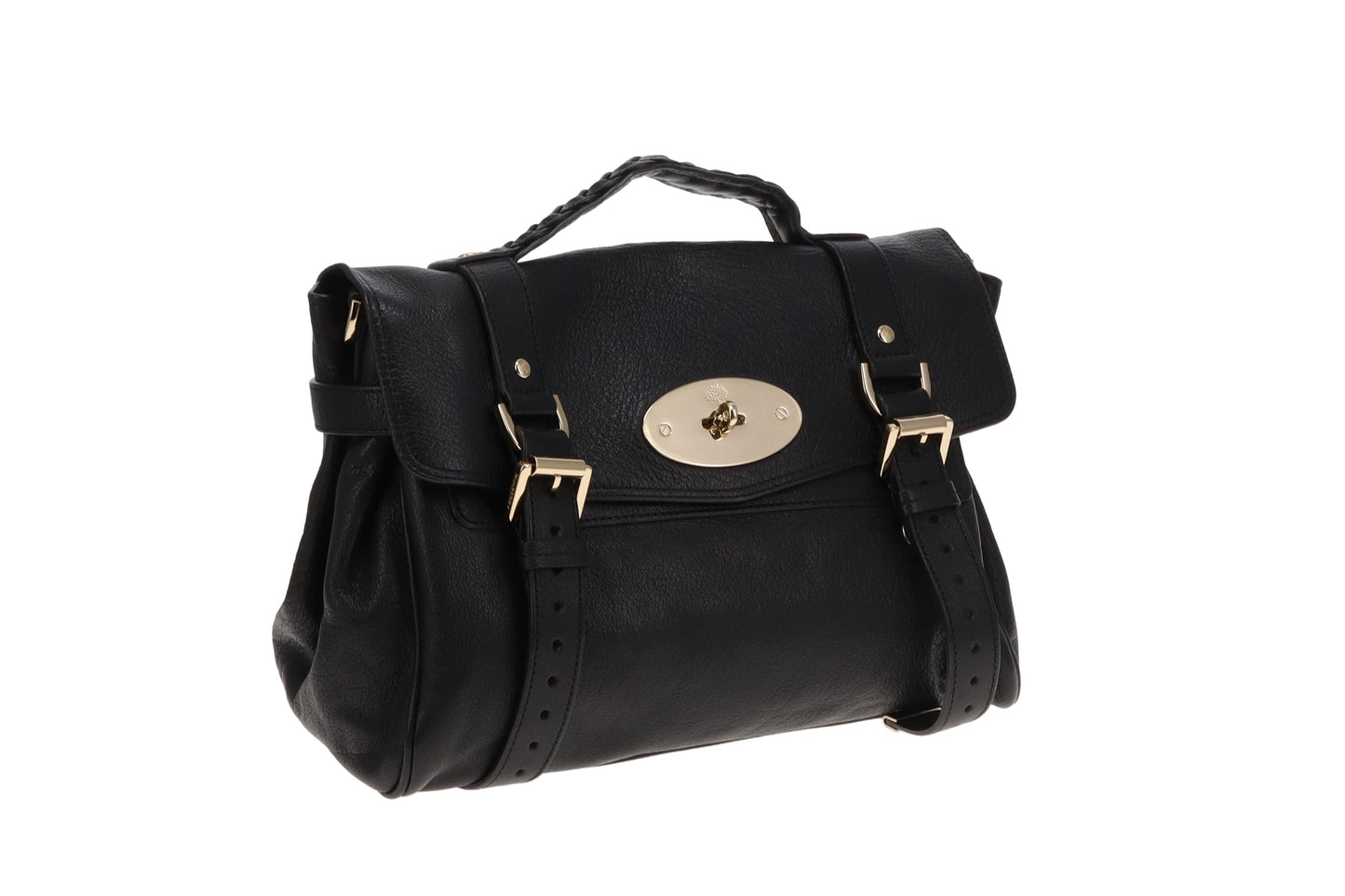 Mulberry Black GHW Regular Alexa