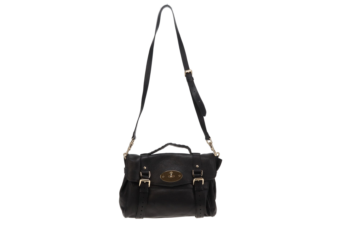 Mulberry Black GHW Regular Alexa