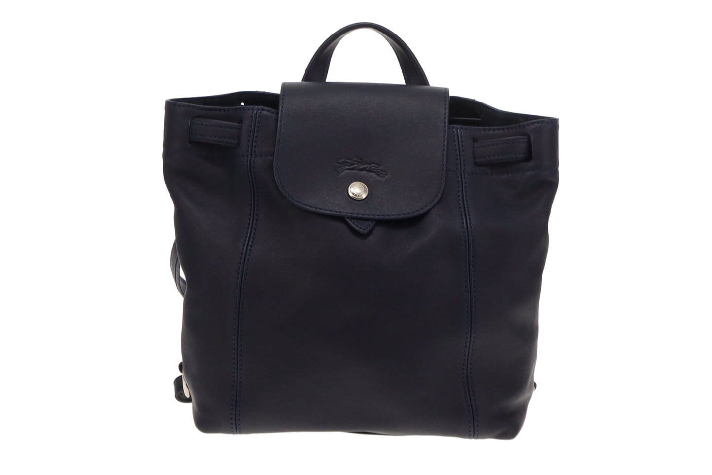 Longchamp Blue Cuir Le Pliage Sac A Dos