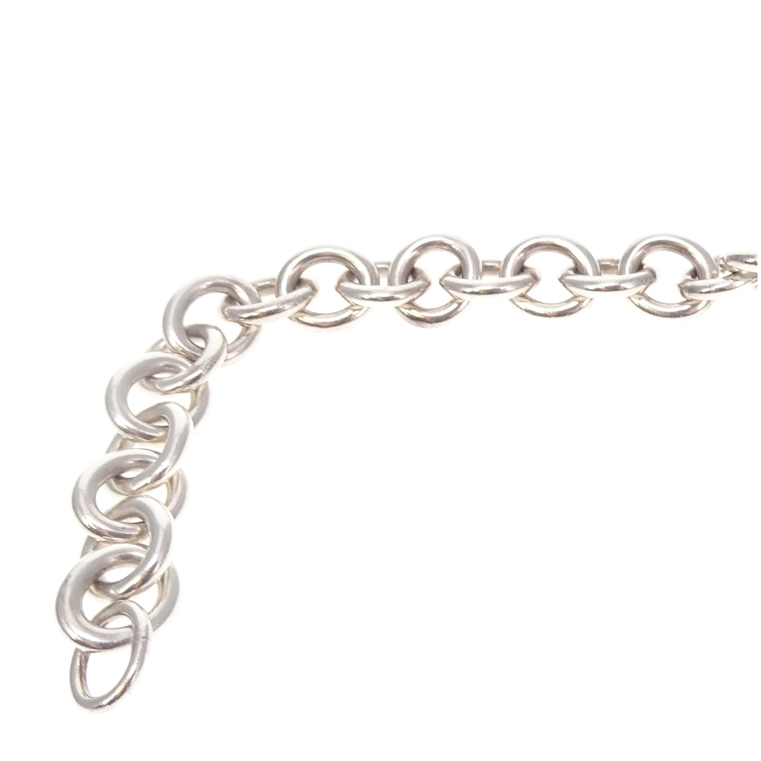 Tiffany & Co Sterling Silver RTT Heart Tag Classic Bracelet