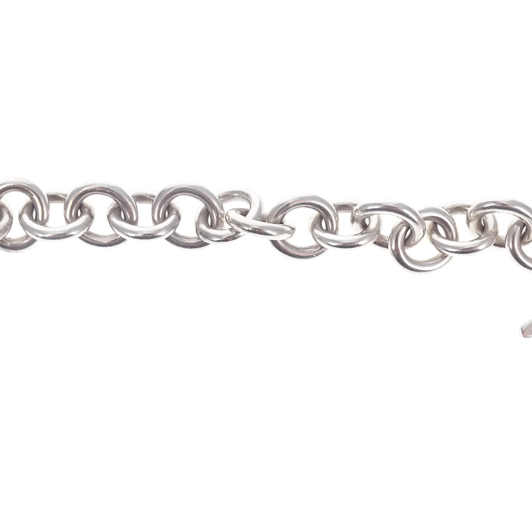 Tiffany & Co Sterling Silver RTT Heart Tag Classic Bracelet