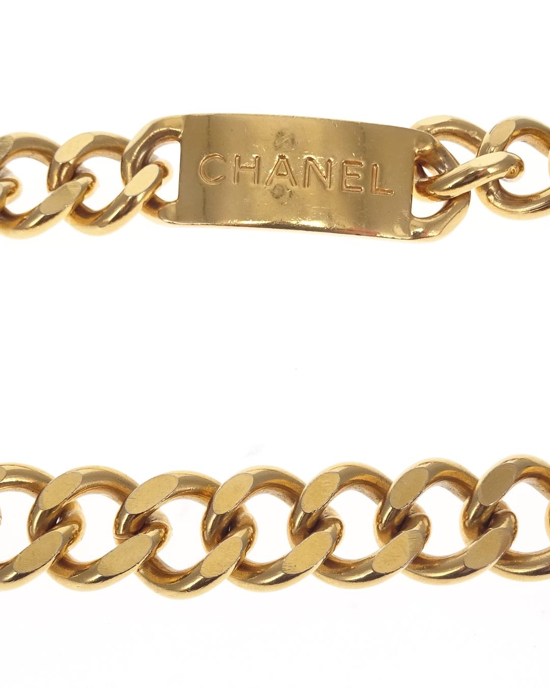 Chanel Goldtone Vintage 31 Rue Cambon Chain Medallion Belt