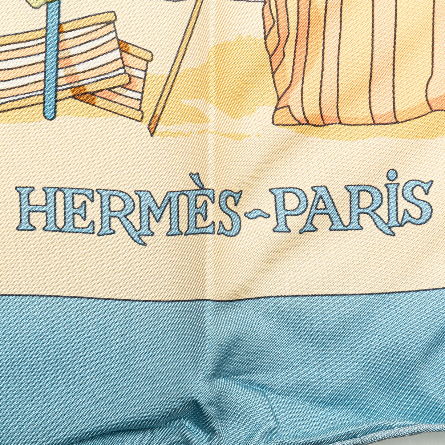 Charmes des Plages Normandes Silk Scarf Image# 3