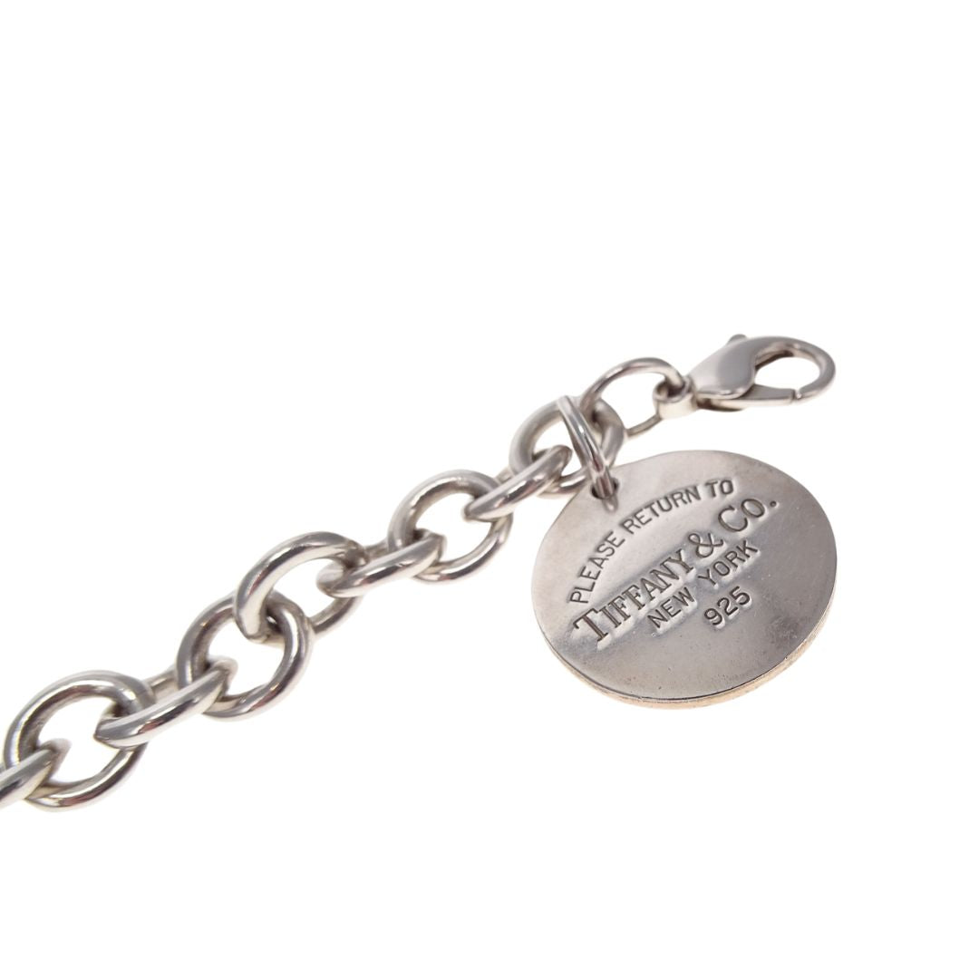 Tiffany & Co Sterling Silver Classic Disc RTT Bracelet