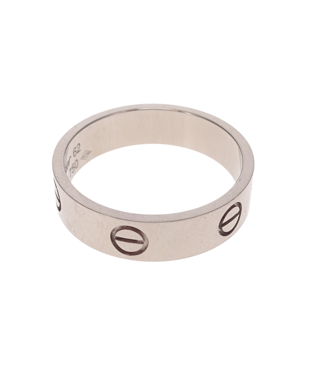 Cartier White Gold 18K Classic Love Ring Size 62