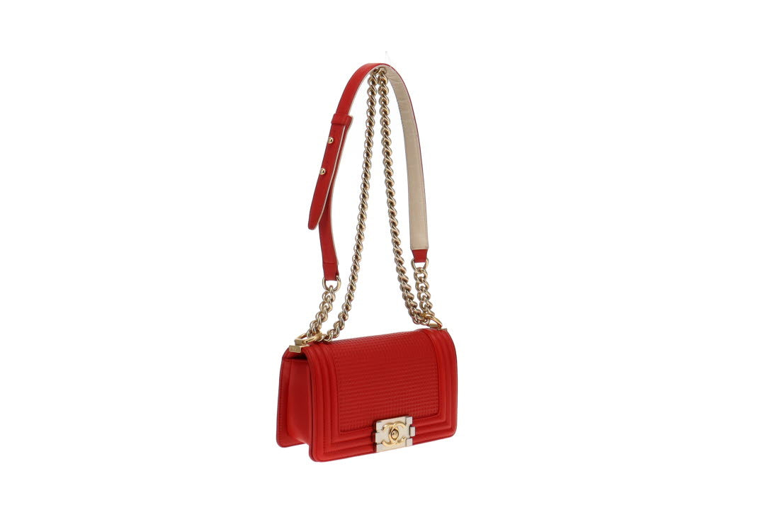 Chanel sales tote red