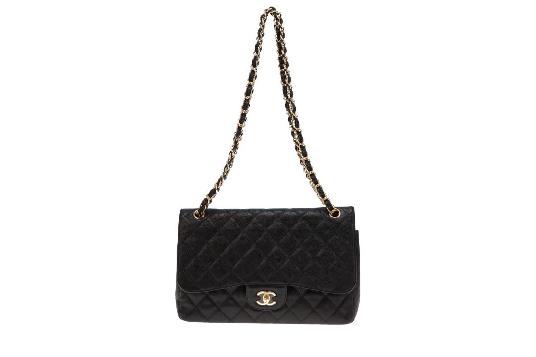 Chanel Jumbo Classic Caviar GHW Double Flap 2010/11