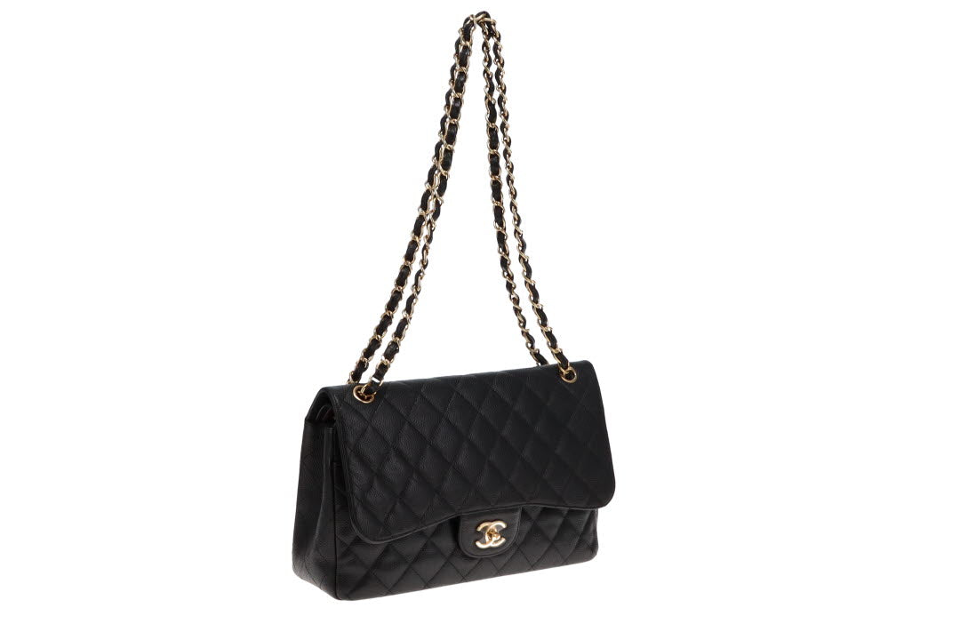 Chanel Jumbo Classic Caviar GHW Double Flap 2010/11