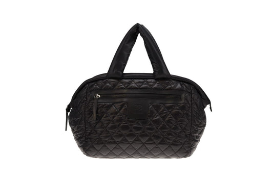 Chanel Cocoon Nylon Travel Handbag Black 2009