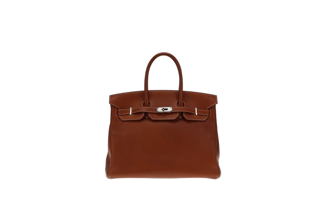 Hermes Fauve Barenia Faubourg PHW Birkin 35 2017