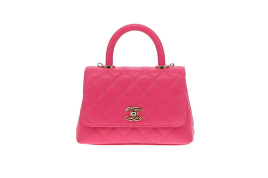 Chanel Mini Coco Handle Caviar Pink