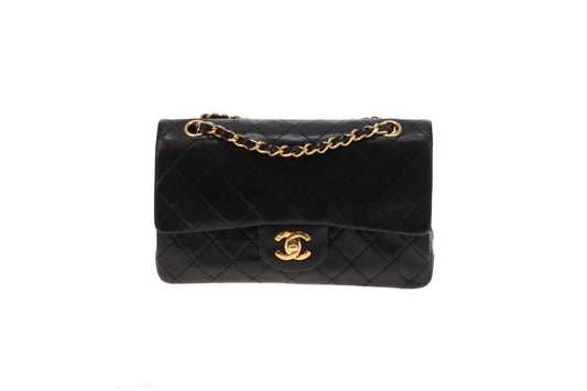 Chanel Vintage Small Classic Lambskin Double Flap Bag