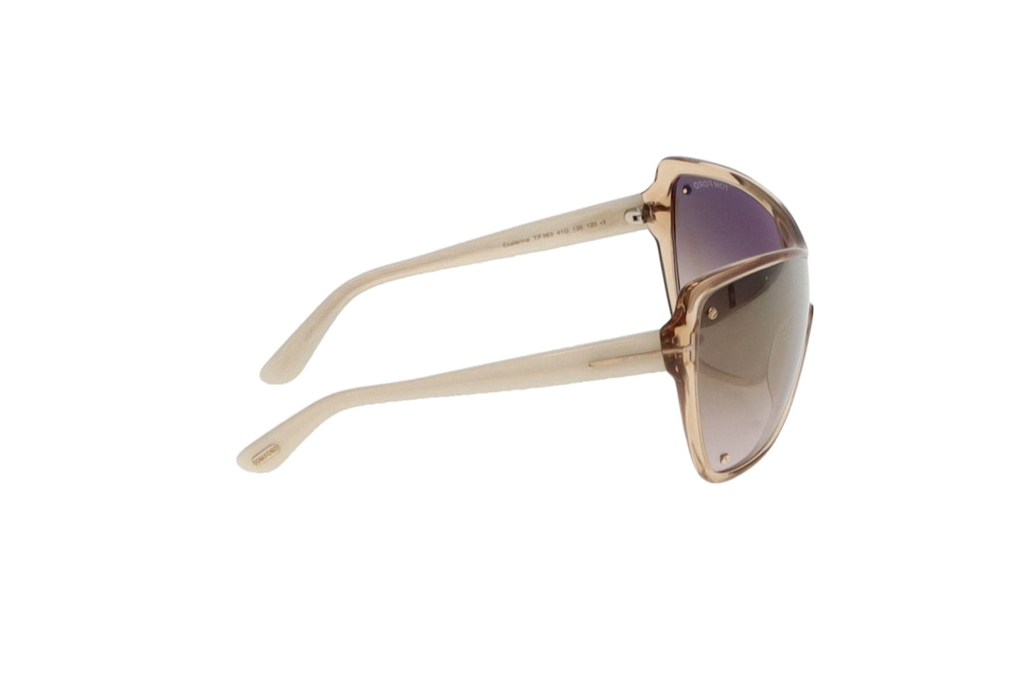 Tom Ford Ekaterina Wrap Sunglasses Brown