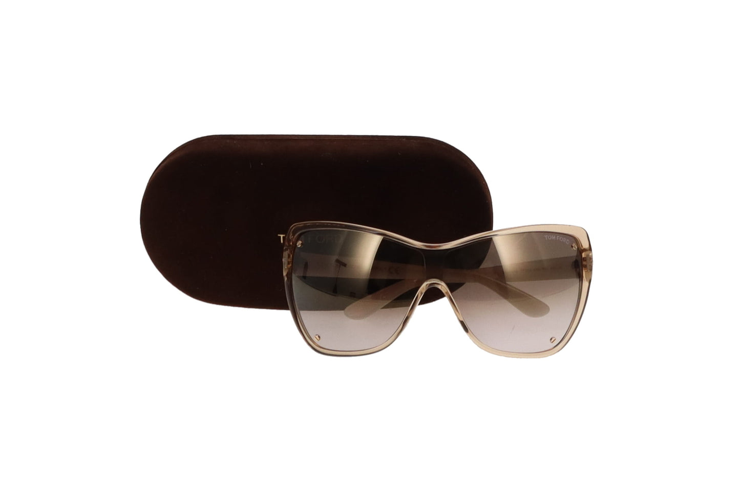 Tom Ford Ekaterina Wrap Sunglasses Brown