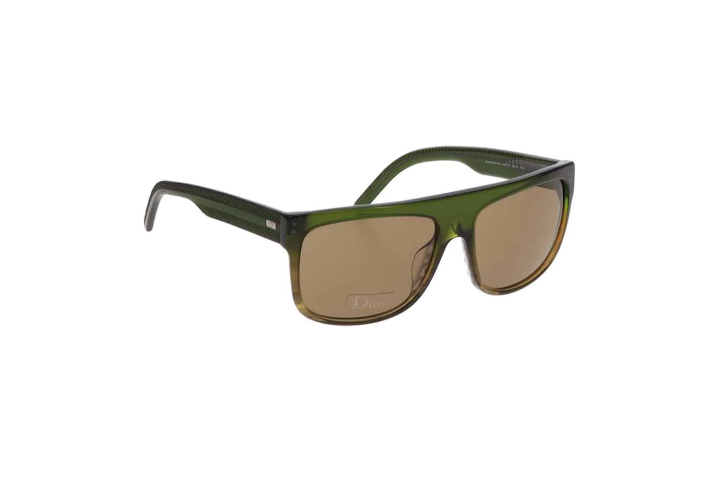 Dior Unisex Black Tie Sunglasses With Green Hue