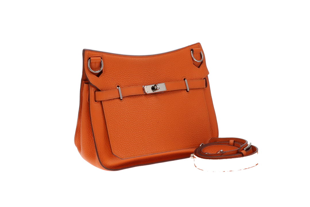 Hermes Orange H Clemence Jypsiere 28 2011 (O in a square)