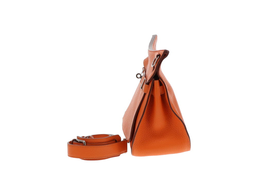 Hermes Orange H Clemence Jypsiere 28 2011 (O in a square)