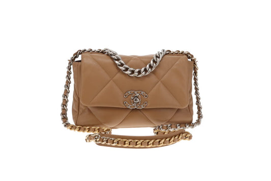 Chanel 19 Beige Medium Beige