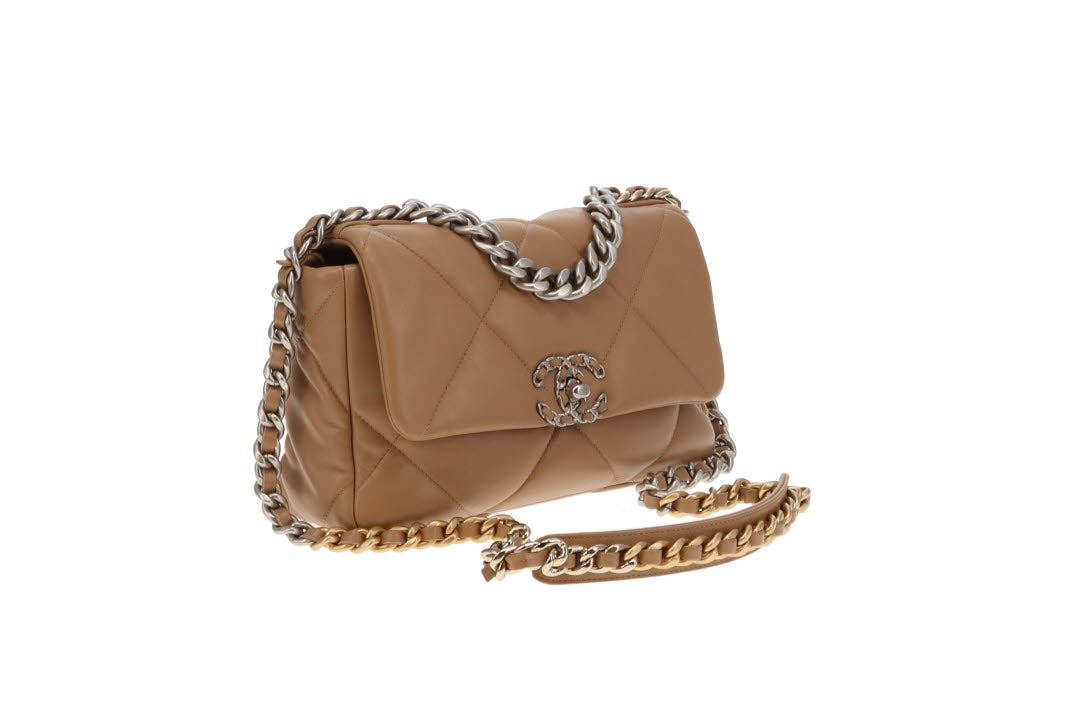 Chanel 19 Beige Medium Beige