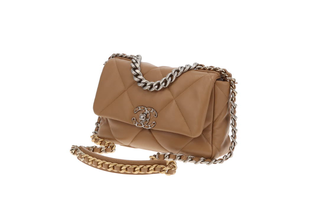 Chanel 19 Beige Medium Beige