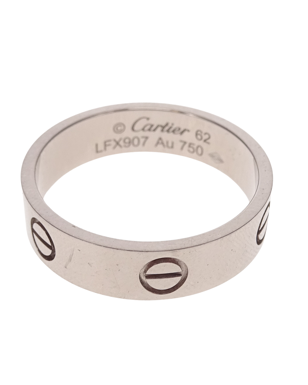 Cartier White Gold 18K Classic Love Ring Size 62